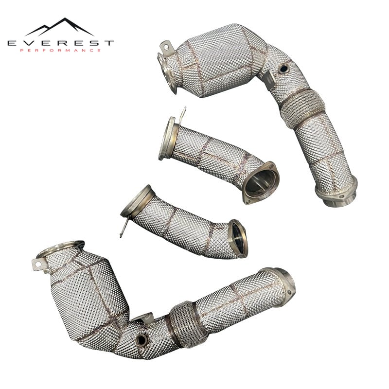 BMW 2024 X5M X6M F95 F96 Heat Shileded Finish Without OPF Downpipe — photo 1