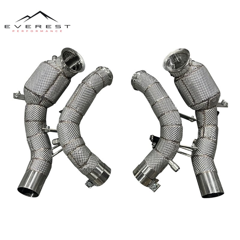 Mercedes-Benz Mercedez S580 Coupe Sedan Cabriolet 4.0L V8 Twin Turbo M176 Engine W223 Downpipe — photo 1