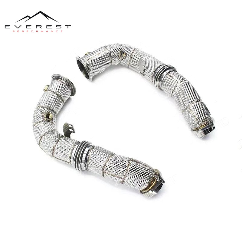 BMW X6 E71 4.4T 2008-2013 Stainless Steel Catless Downpipe — photo 1