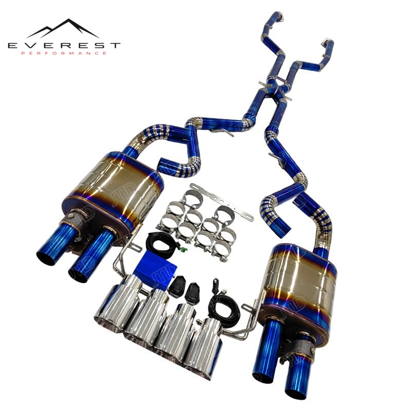 BMW E90 E92 E93 E9X M3 2008-2013 Titanium Cat-Back Exhaust — photo 1